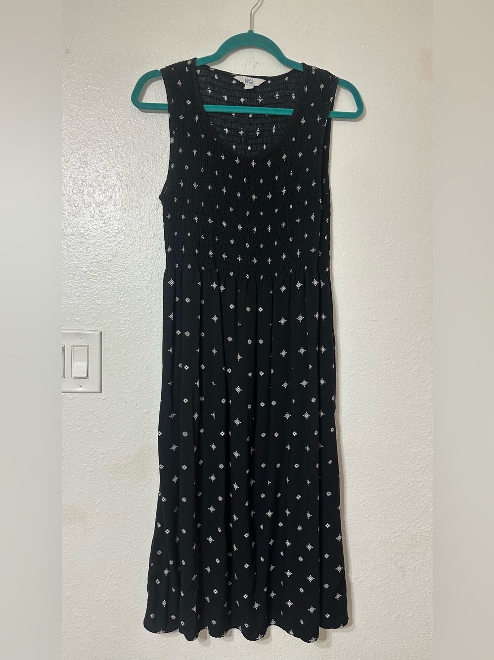 croft & barrow Black Sleeveless Maxi Dress with POCKETS